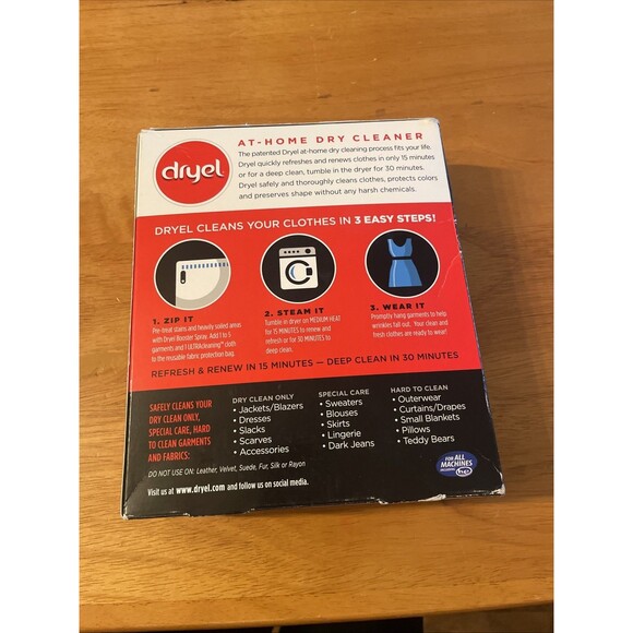 Dryel At-Home Dry Cleaner Starter Kit – 2 Loads | Safe for Delicates & Wool New - Picture 5 of 5